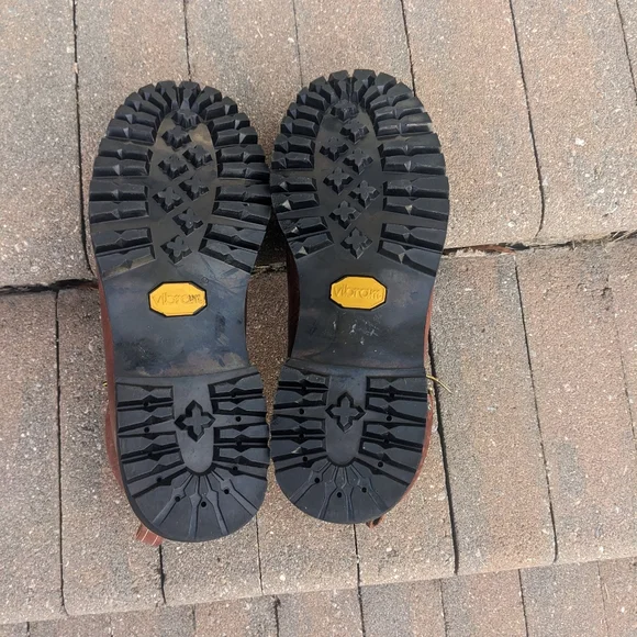 LL Bean Vintage Leather Work Boots Made in USA - Picture 5 of 7